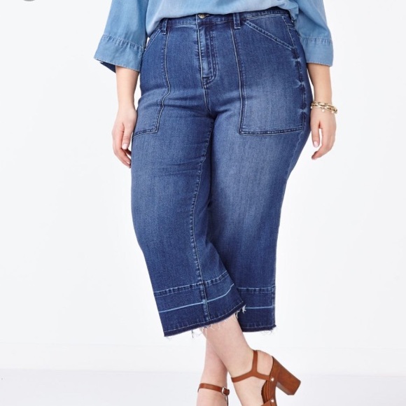 seven7 plus size wide leg jeans